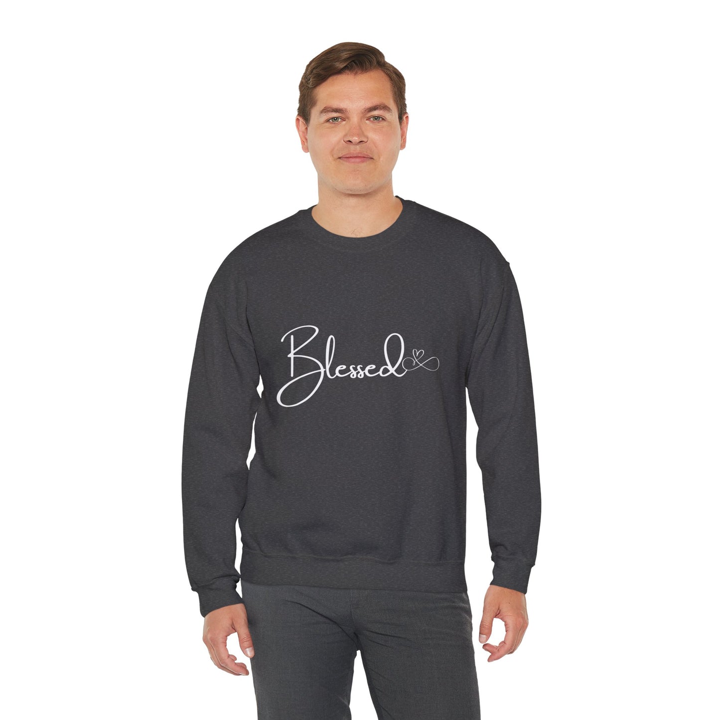 Blessed Crewneck Sweatshirt (Unisex Heavy Blend) Cozy Cotton-Polyester Pullover for All Seasons