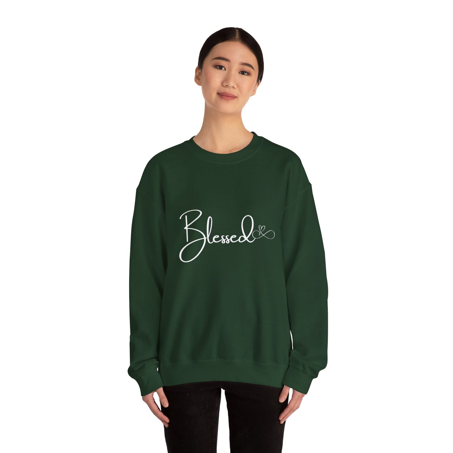 Blessed Crewneck Sweatshirt (Unisex Heavy Blend) Cozy Cotton-Polyester Pullover for All Seasons