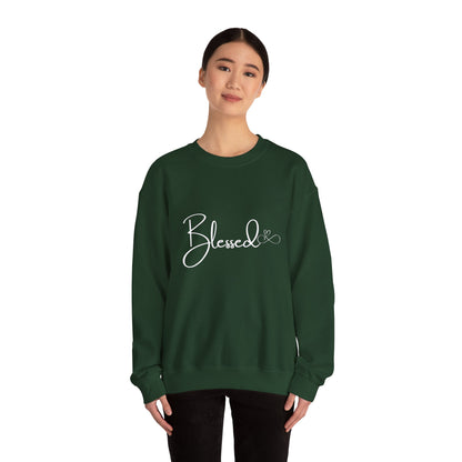 Blessed Crewneck Sweatshirt (Unisex Heavy Blend) Cozy Cotton-Polyester Pullover for All Seasons