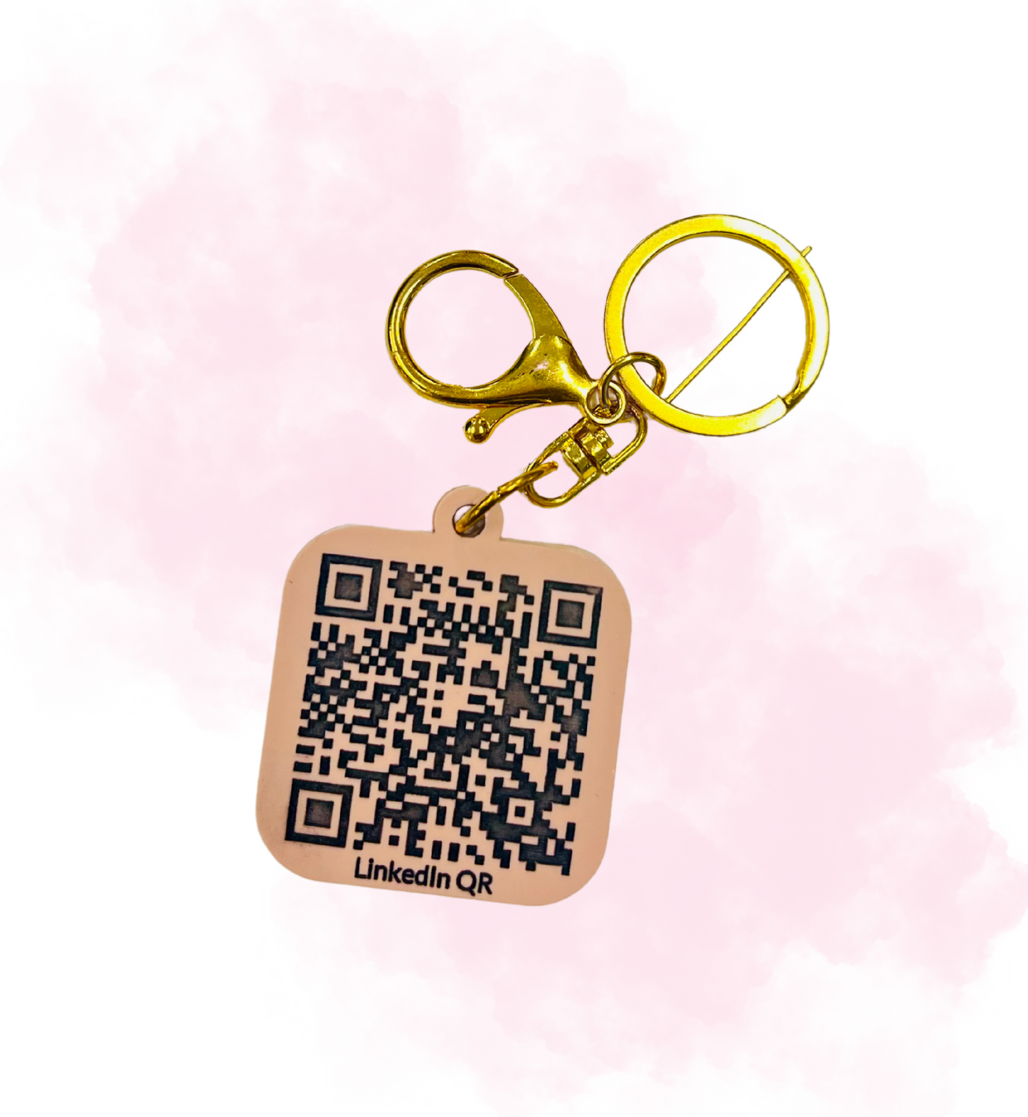 Smart NFC keychain with logo customization for professionals