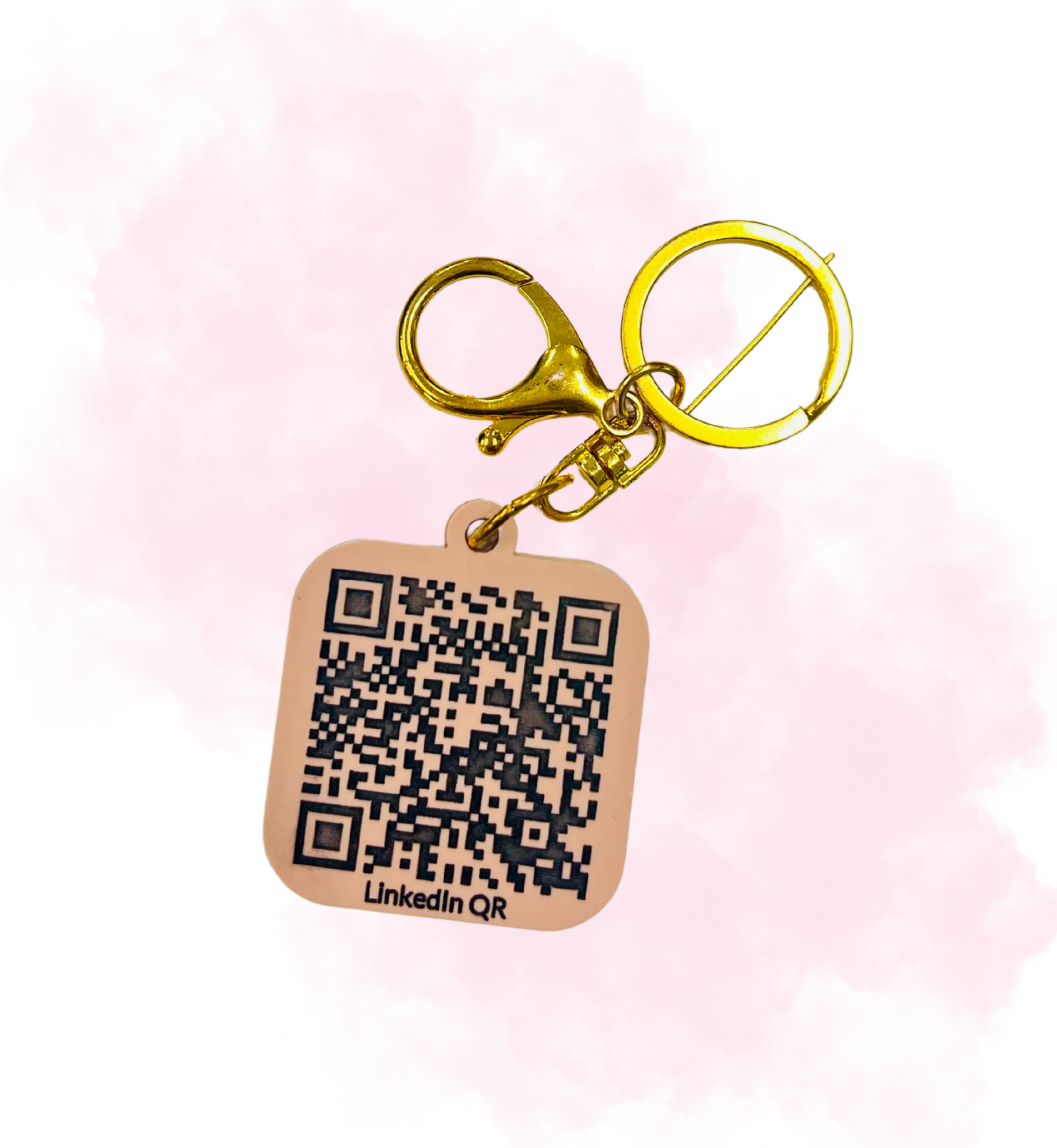 Smart NFC keychain with logo customization for professionals