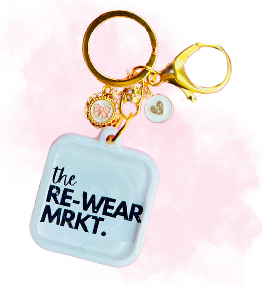 Custom Smart NFC business keychain in gold finish for instant contact sharing